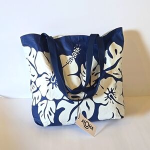 Big Island Hibiscus Aloha Collection Reversable Tote